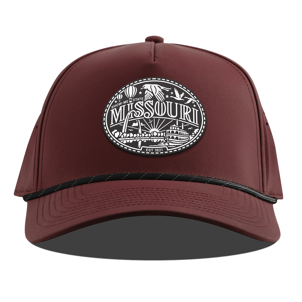 Missouri Traveler Curved 5 Panel Rope Maroon