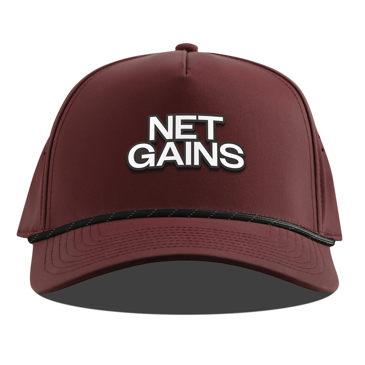 Net Gains Curved 5 Panel Rope Maroon