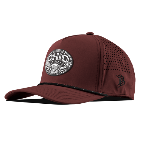 Ohio Traveler Curved 5 Panel Rope Maroon