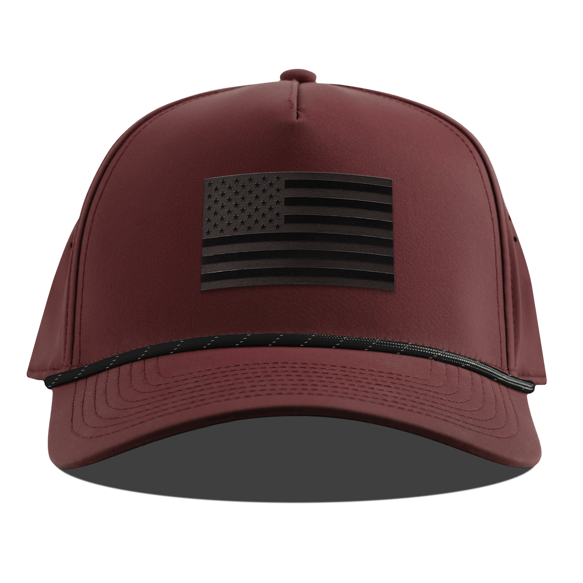 Old Glory Midnight Curved 5 Panel Rope Maroon