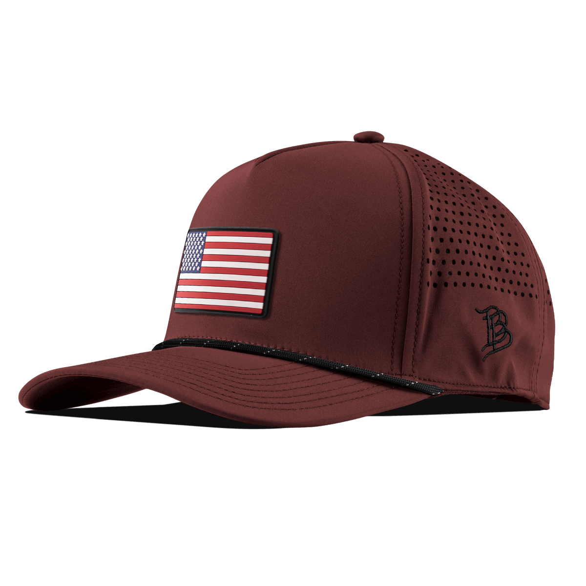 Old Glory PVC Curved 5 Panel Rope Maroon