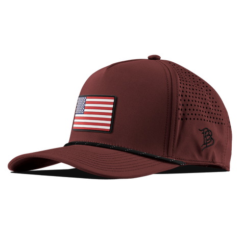 Old Glory PVC Curved 5 Panel Rope Maroon