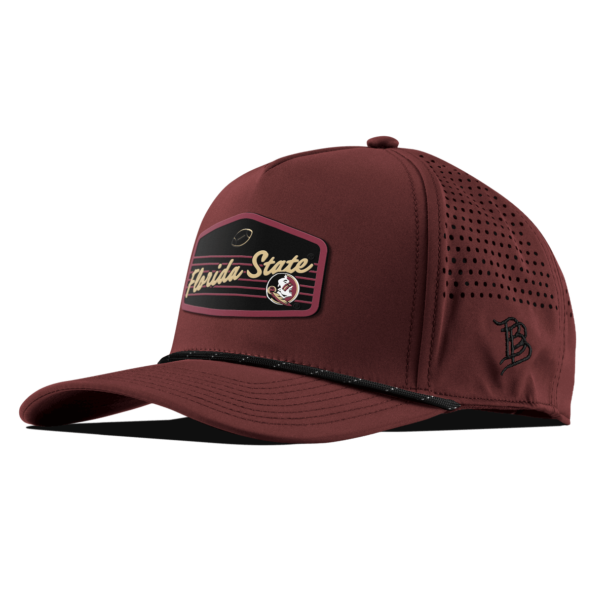 Florida State University "Seminole Football" Curved 5 Panel Rope Maroon