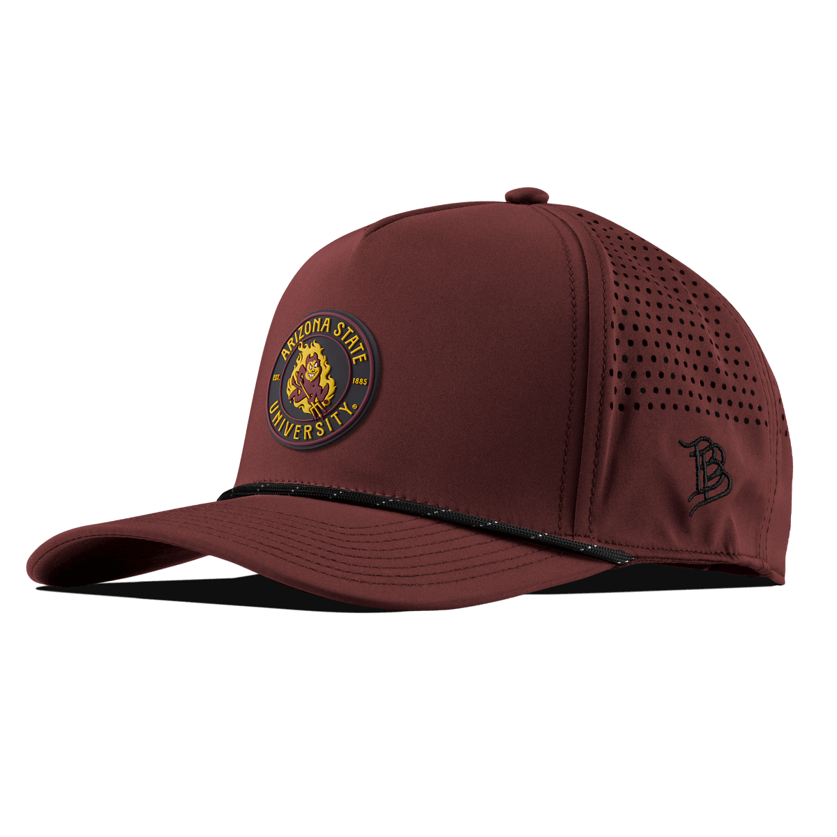 Arizona State University "Sparky's Legacy Dark" Curved 5 Panel Rope Maroon/Black