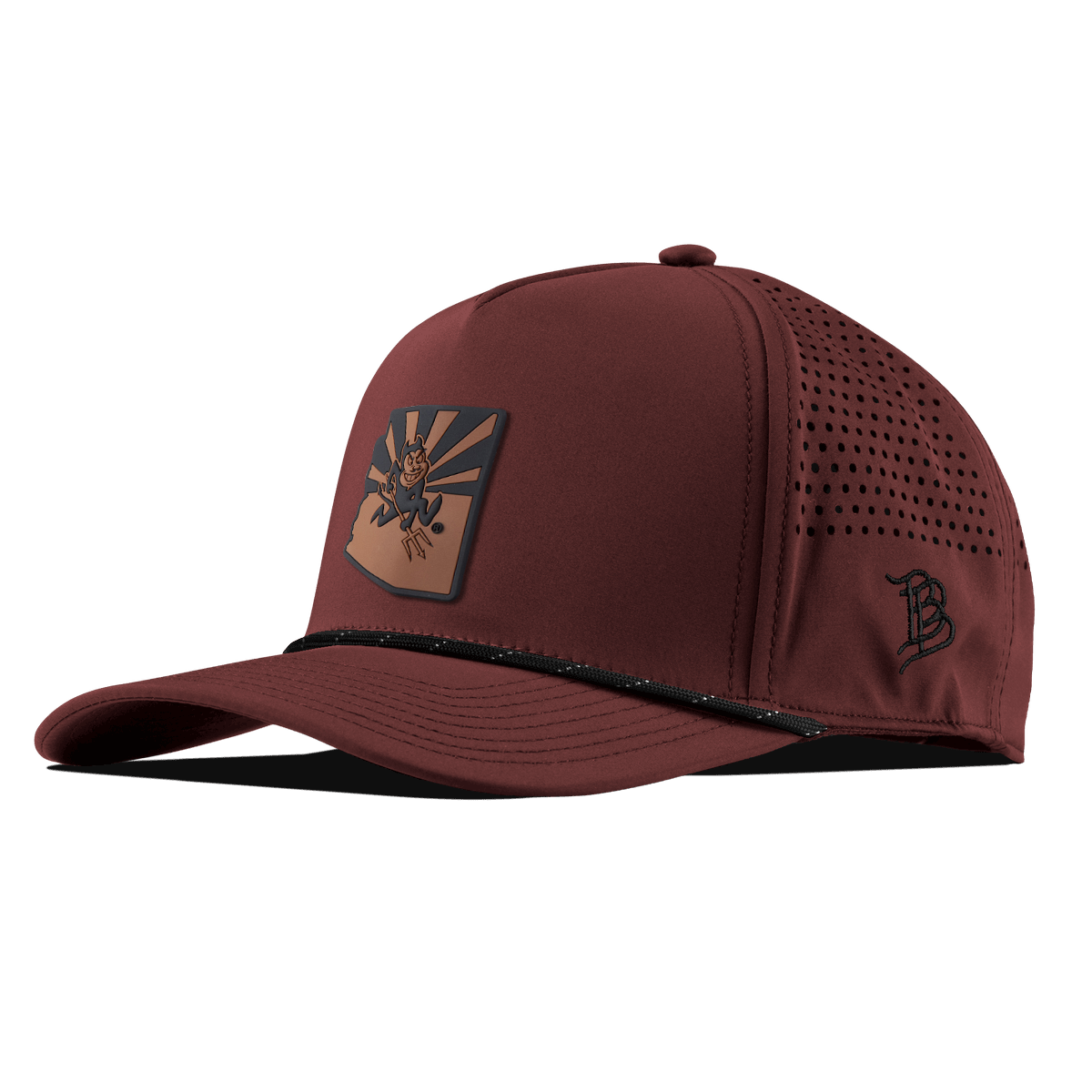 Arizona State University "Sun Devil State" Curved 5 Panel Rope Maroon/Black