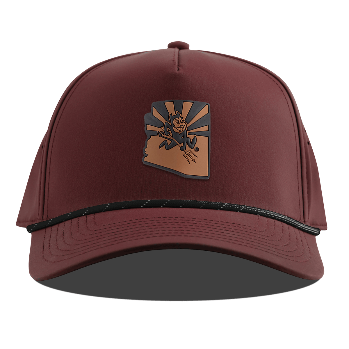 Arizona State University "Sun Devil State" Curved 5 Panel Rope Maroon