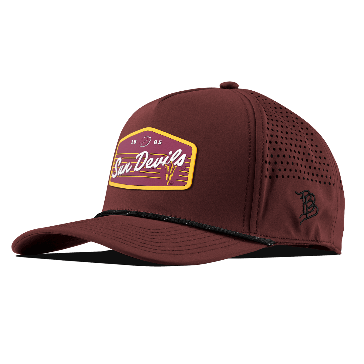 Arizona State University "Sun Devils Football" Curved 5 Panel Rope Maroon