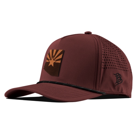 Arizona 48 Curved 5 Panel Rope Maroon/Black