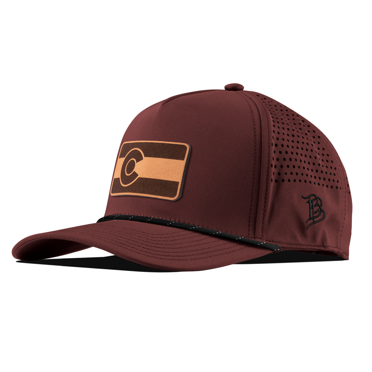 Colorado 38 Curved 5 Panel Rope Maroon/Black