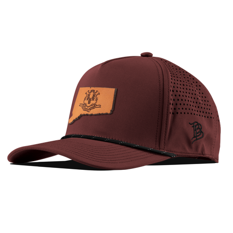 Connecticut 5 Curved 5 Panel Rope Maroon/Black