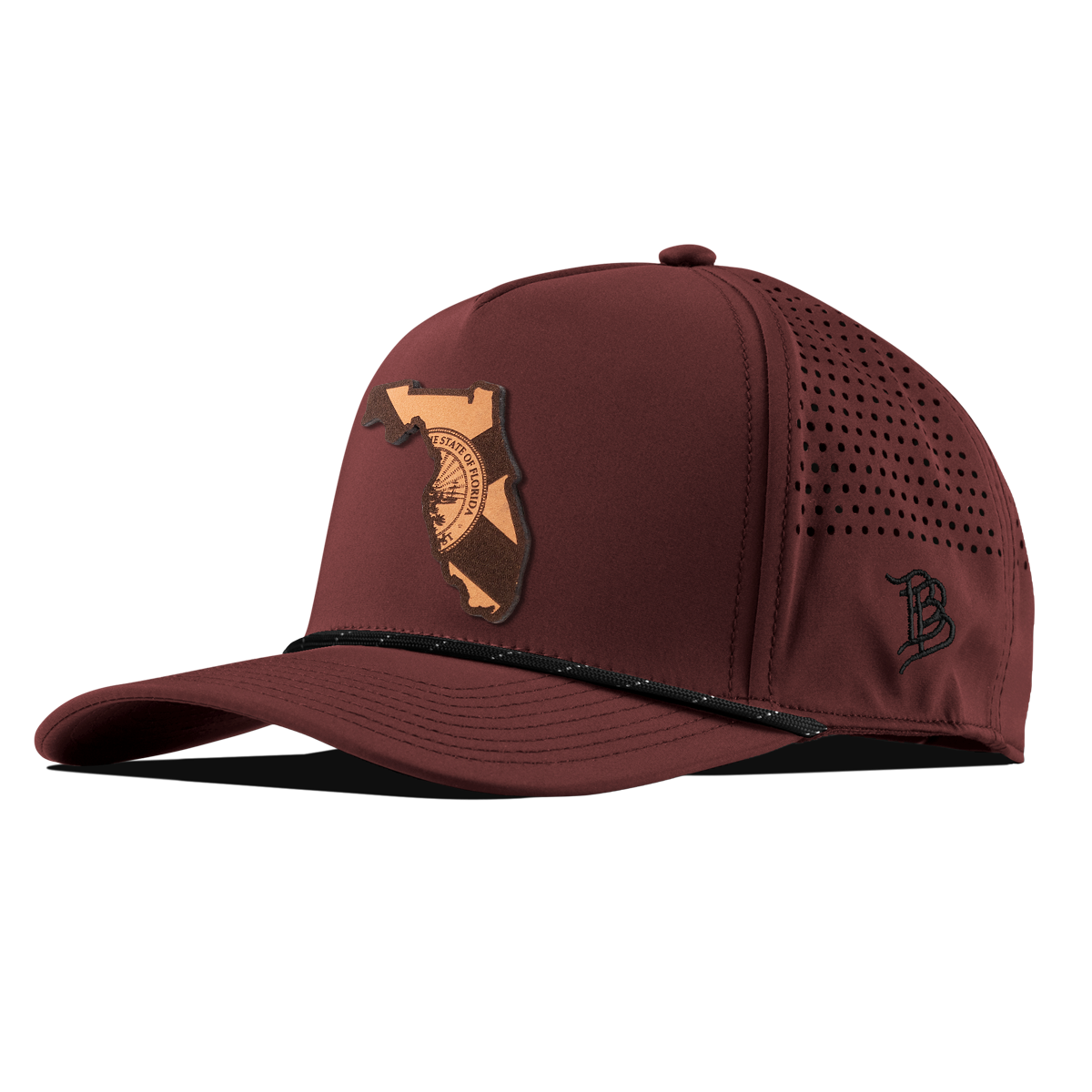 Florida 27 Curved 5 Panel Rope Maroon/Black