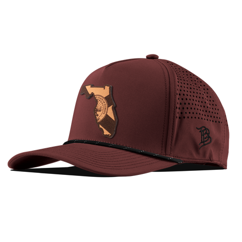 Florida 27 Curved 5 Panel Rope Maroon/Black