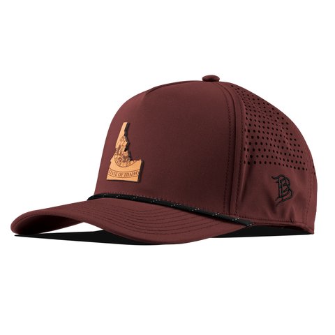 Idaho 43 Curved 5 Panel Rope Maroon/Black