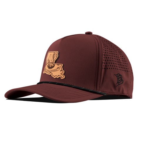 Louisiana 18 Curved 5 Panel Rope Maroon/Black