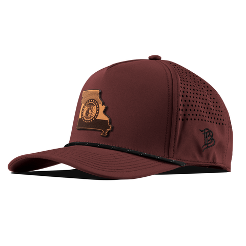 Missouri 24 Curved 5 Panel Rope Maroon/Black