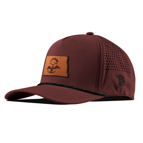 North Dakota 39 Curved 5 Panel Rope Maroon/Black