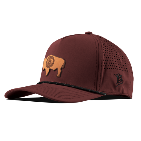 Wyoming 44 Curved 5 Panel Rope Maroon/Black