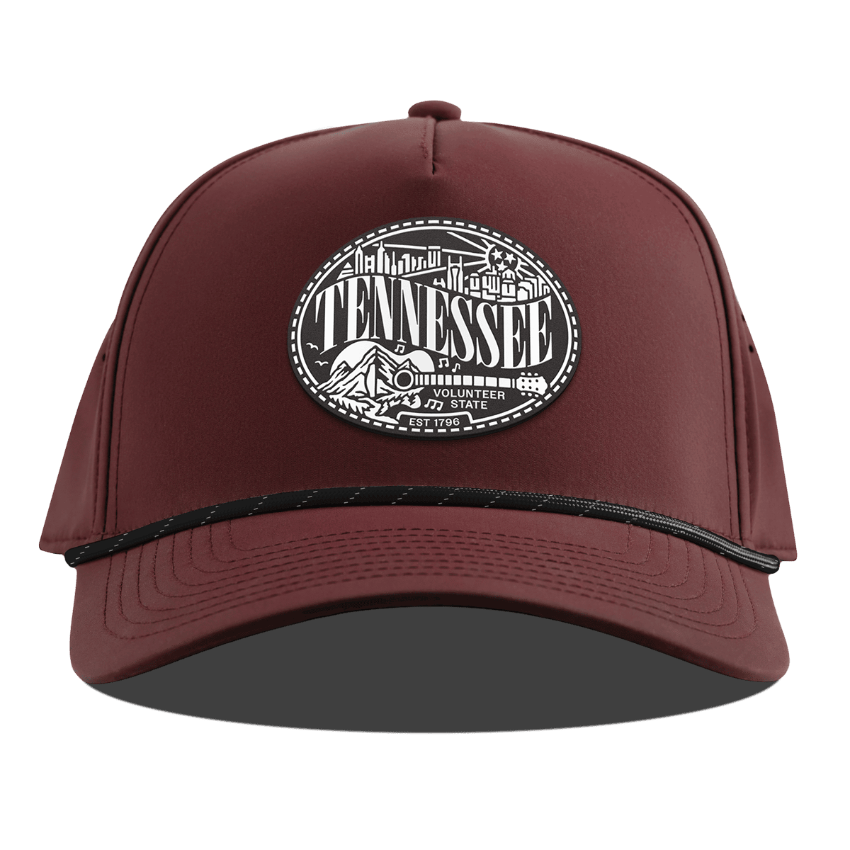 Tennessee Traveler Curved 5 Panel Rope Maroon
