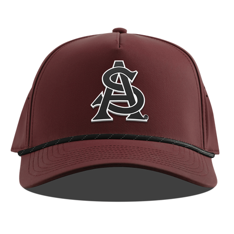 Arizona State University "Vintage ASU Team Logo" Curved 5 Panel Rope Maroon