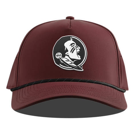 Florida State University "Vintage FSU Team Logo" Curved 5 Panel Rope Maroon