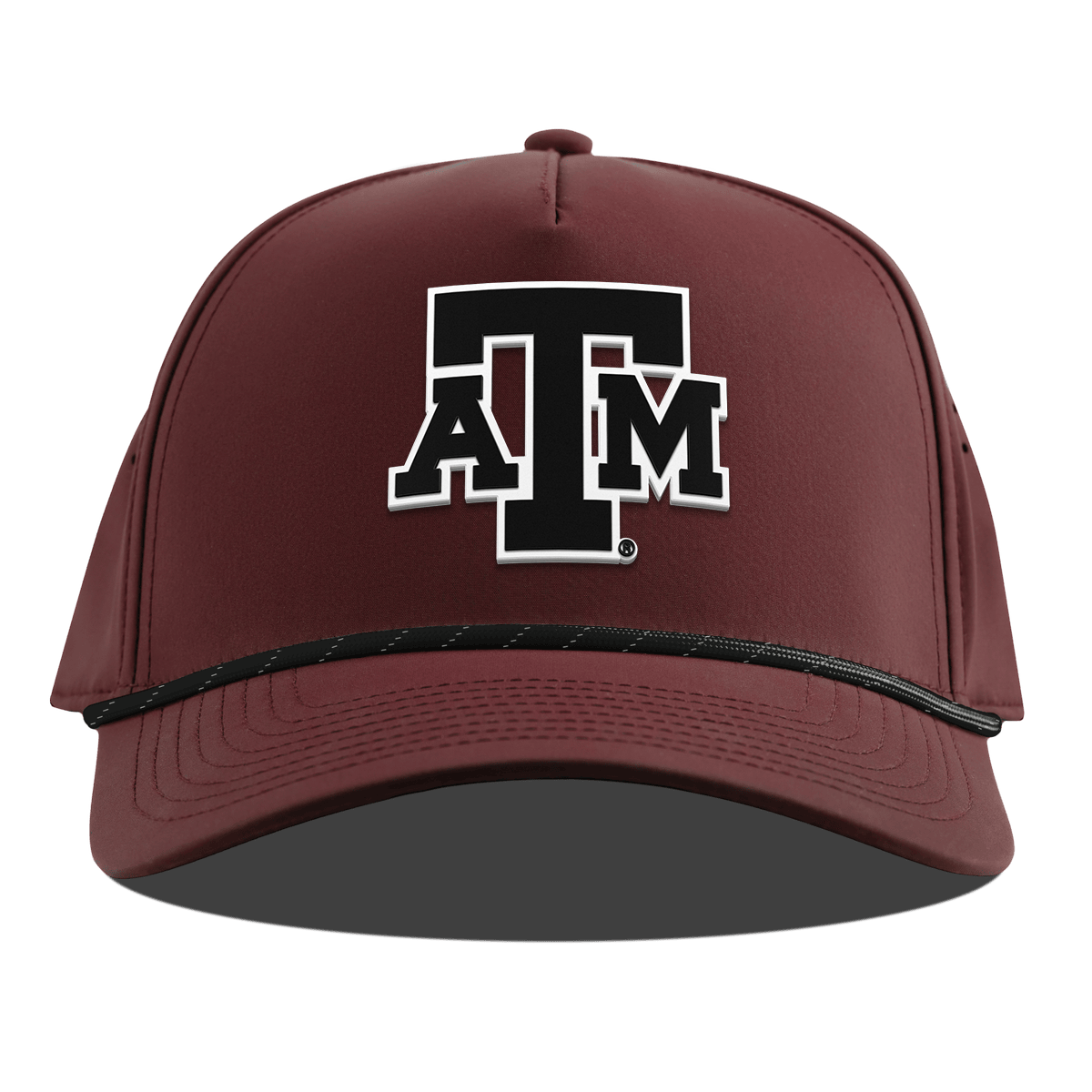 Texas A&M University "Vintage Texas A&M Block" Curved 5 Panel Rope Maroon