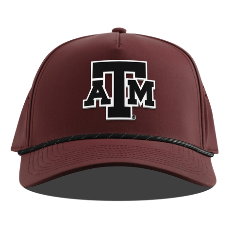 Texas A&M University "Vintage Texas A&M Block" Curved 5 Panel Rope Maroon
