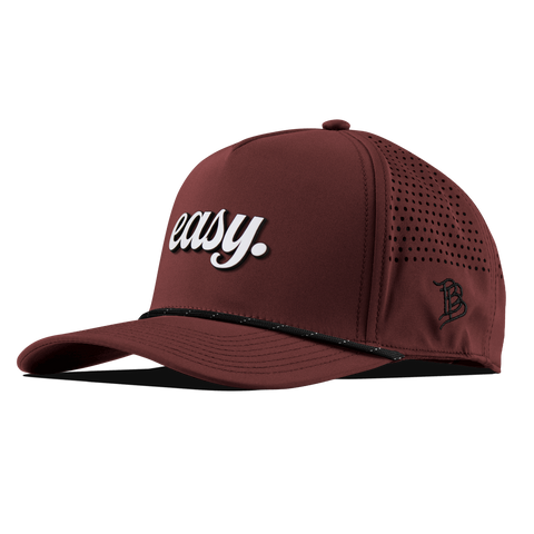 Easy Script Curved 5 Panel Rope Maroon