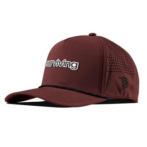 Surviving Curved 5 Panel Rope Maroon