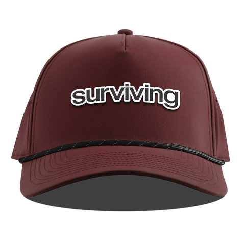 Surviving Curved 5 Panel Rope Maroon