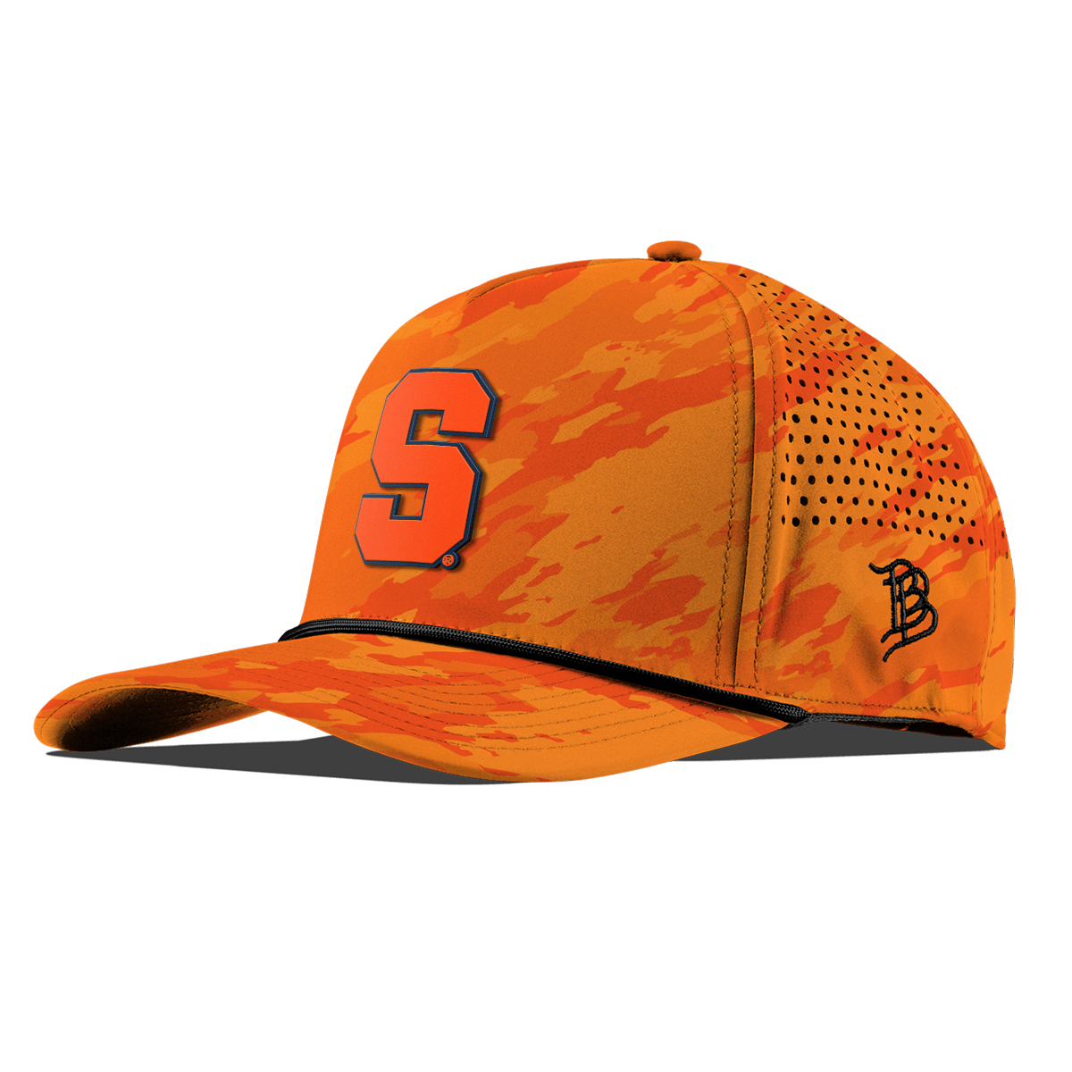 Syracuse University "Syracuse Orange Block" Curved 5 Panel Rope Blaze Orange Camo