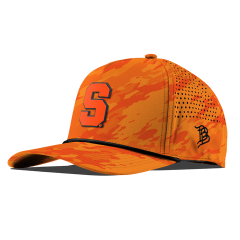 Syracuse University "Syracuse Orange Block" Curved 5 Panel Rope Blaze Orange Camo
