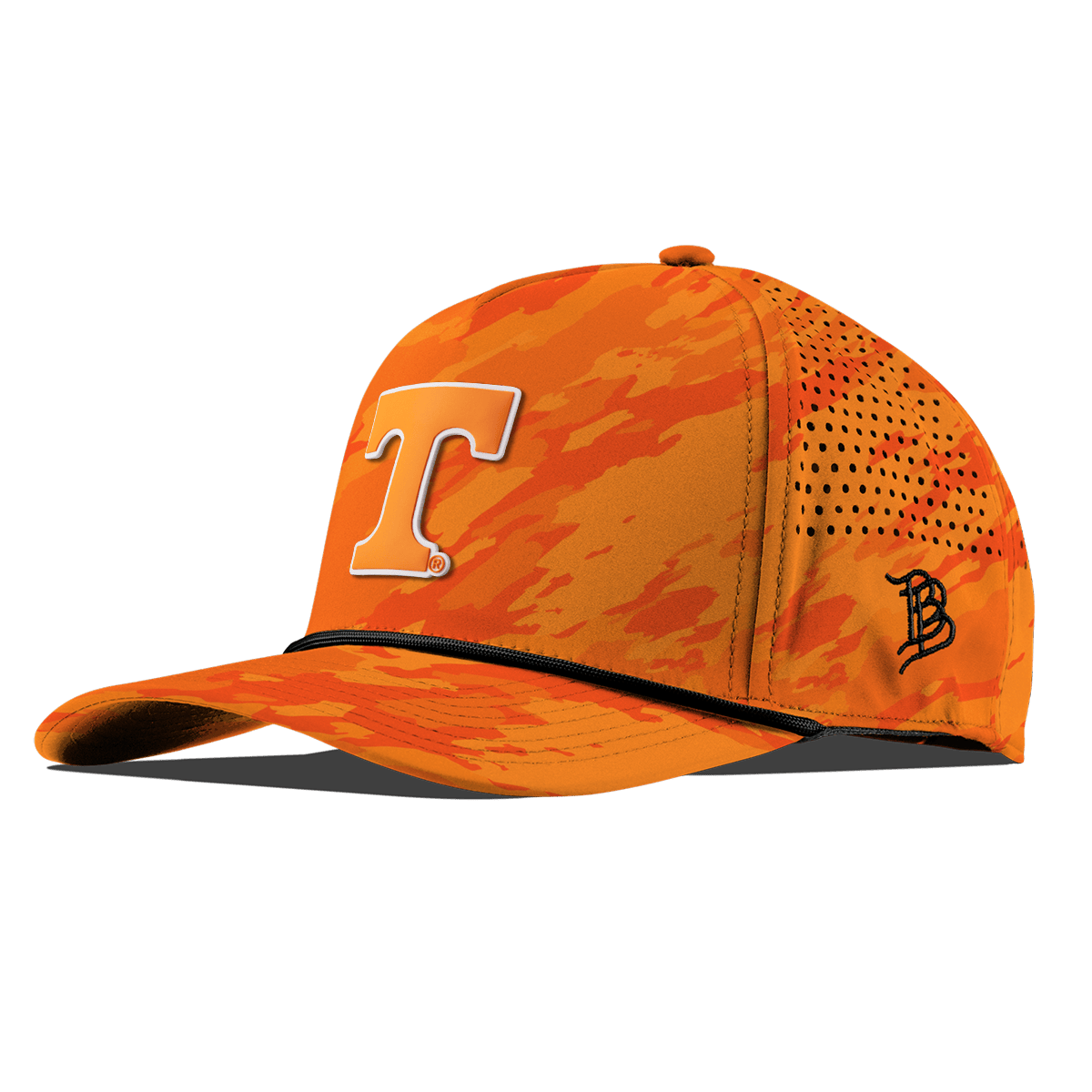 University of Tennessee "Tennessee Block" Curved 5 Panel Rope Blaze Orange Camo