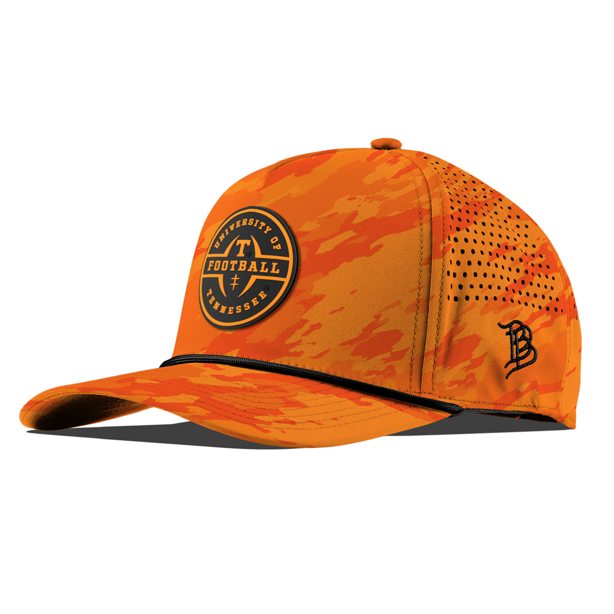 University of Tennessee "Tennessee Football Legacy" Curved 5 Panel Rope Blaze Orange Camo