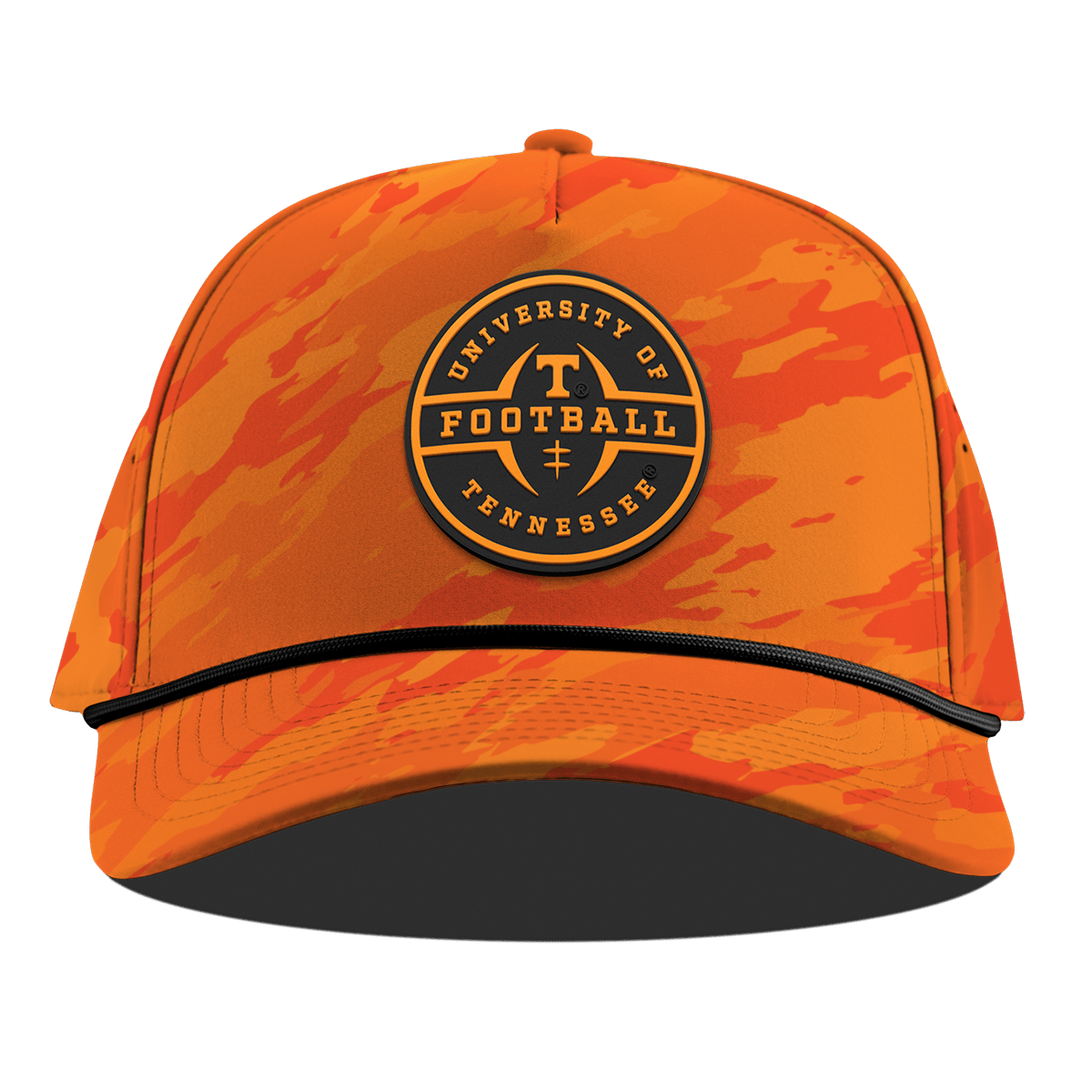 University of Tennessee "Tennessee Football Legacy" Curved 5 Panel Rope Blaze Orange Camo