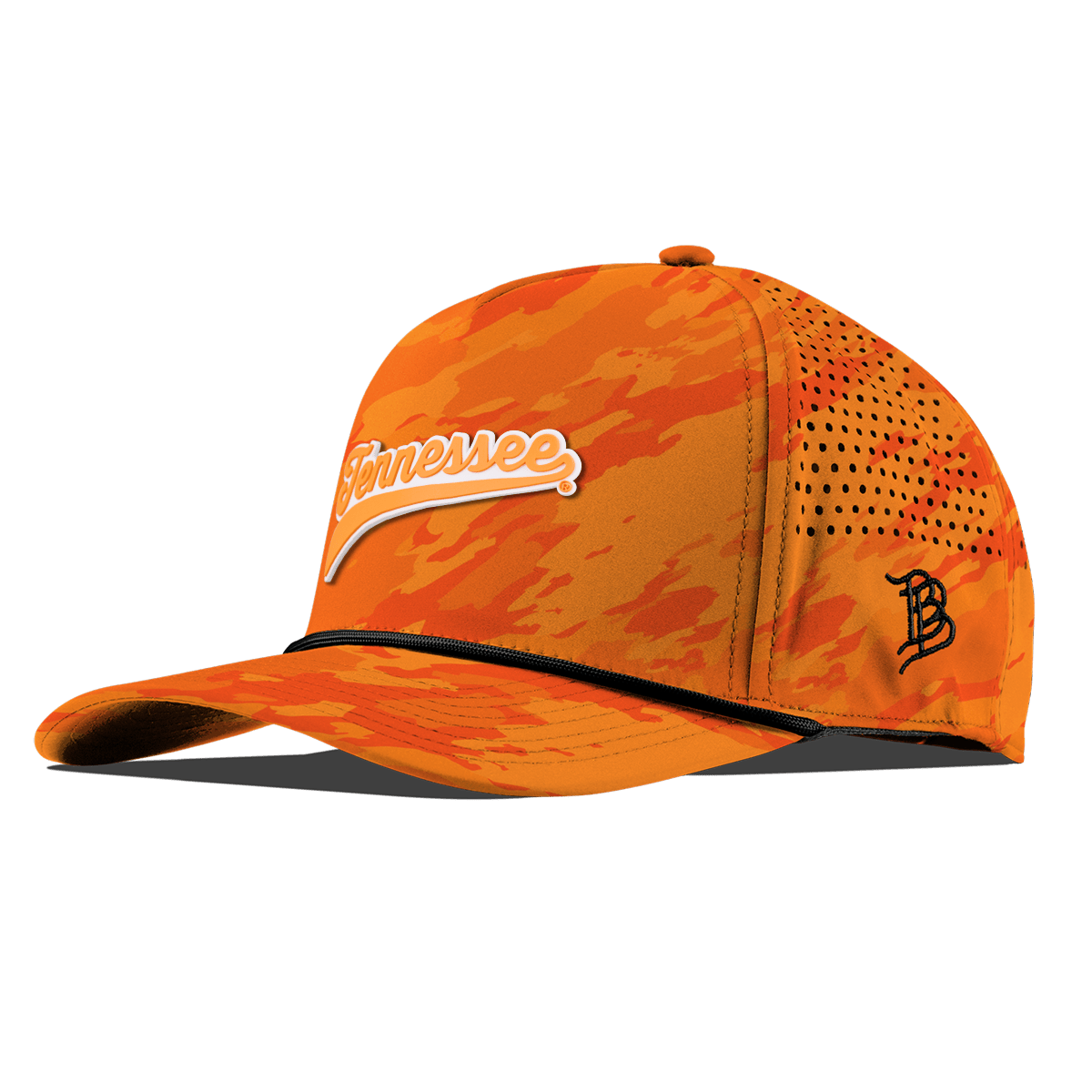 University of Tennessee "Tennessee Script" Curved 5 Panel Rope Blaze Orange Camo