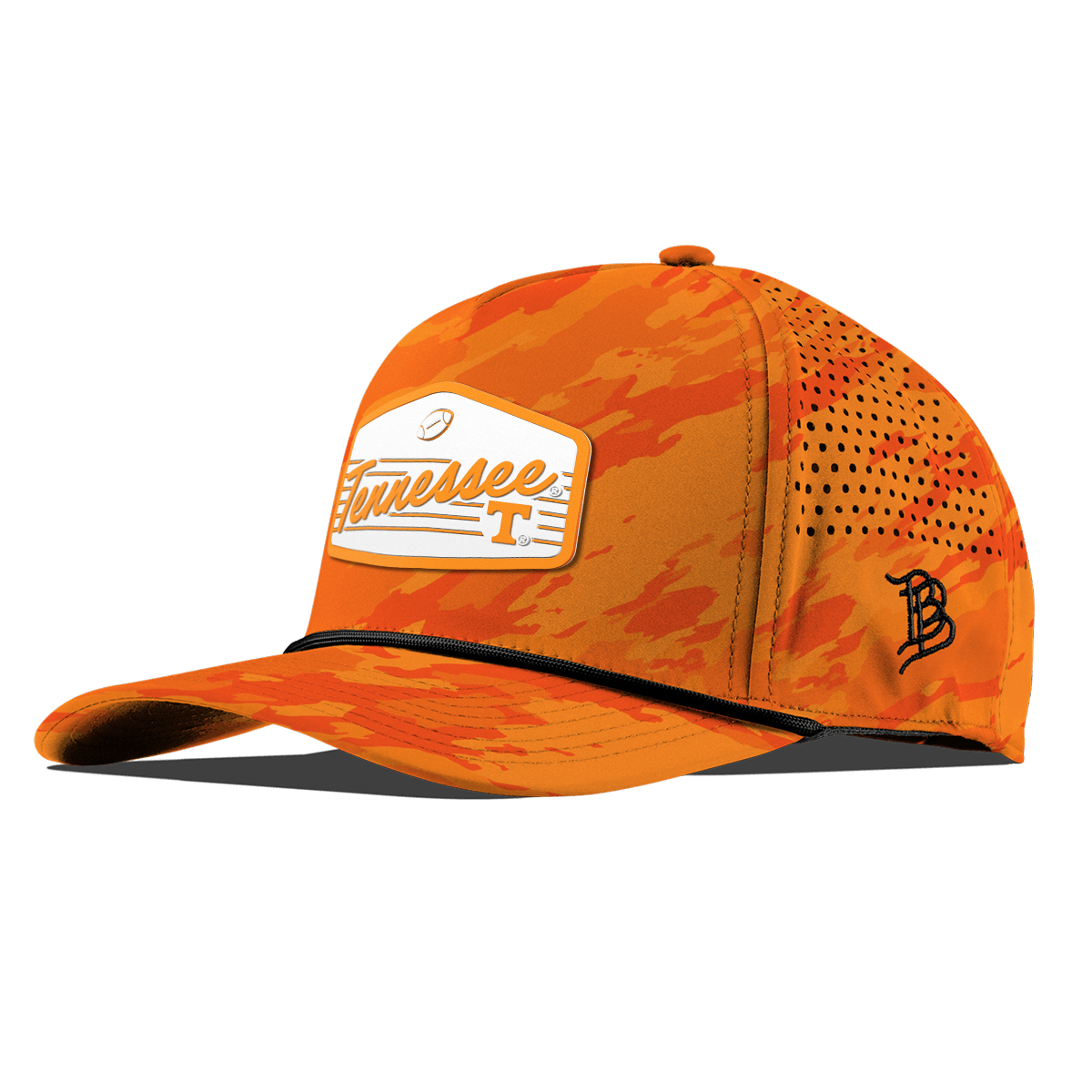 University of Tennessee "Volunteers Football" Curved 5 Panel Rope Blaze Orange Camo