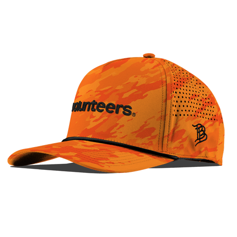 University of Tennessee "volunteers." Curved 5 Panel Rope Blaze Orange Camo