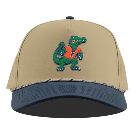 University of Florida "Albert The Gator" Curved 5 Panel Rope Desert/Orion