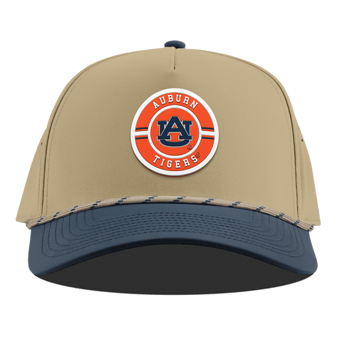 Auburn University "Auburn Seal" Curved 5 Panel Rope Desert/Orion
