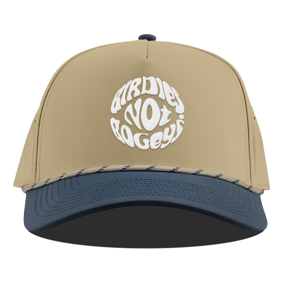 Birdies Not Bogeys® Curved 5 Panel Rope Desert/Orion