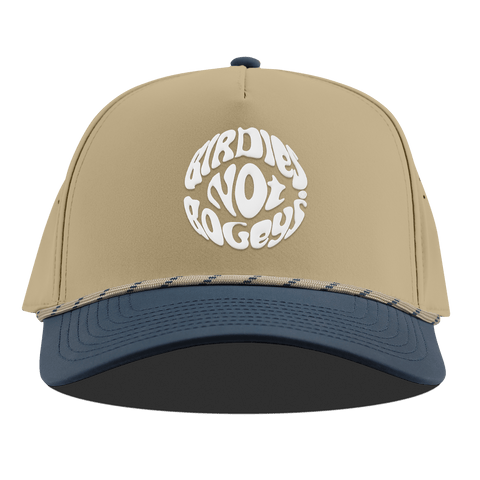 Birdies Not Bogeys® Curved 5 Panel Rope Desert/Orion