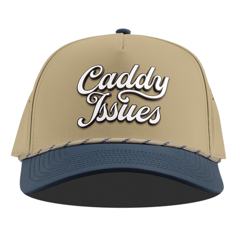 Caddy Issues Script Curved 5 Panel Rope Desert/Orion