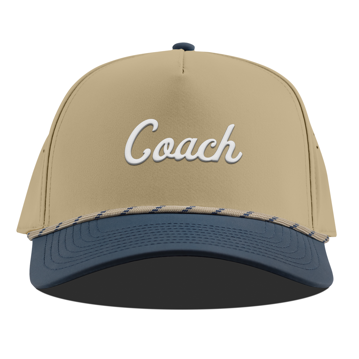 Coach Curved 5 Panel Rope (White Script) Desert/Orion