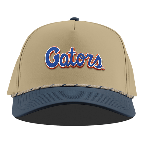 University of Florida "Gator Script" Curved 5 Panel Rope Desert/Orion