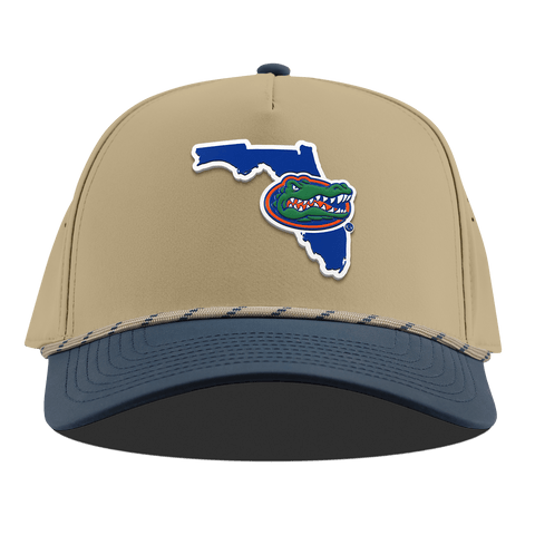 University of Florida "Gator State" Curved 5 Panel Rope Desert/Orion