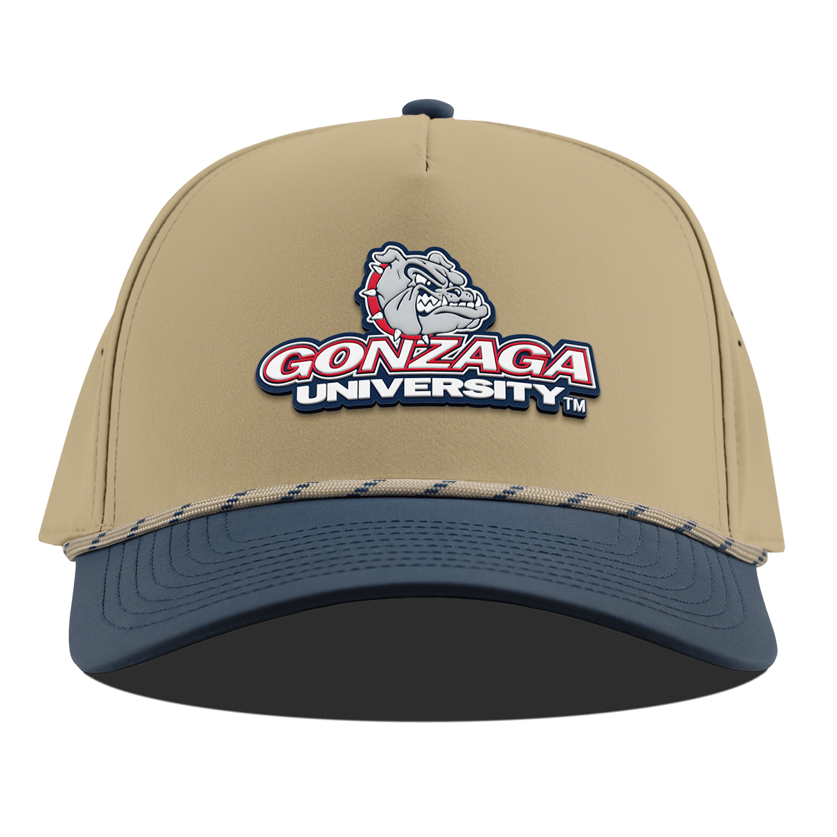 Gonzaga University "Gonzaga Team Logo" Curved 5 Panel Rope Desert/Orion