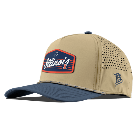 University of Illinois "Illini Football" Curved 5 Panel Rope Desert/Orion