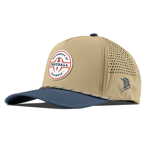 University of Illinois "Illinois Football Legacy" Curved 5 Panel Rope Desert/Orion