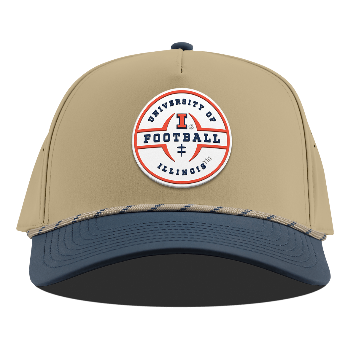 University of Illinois "Illinois Football Legacy" Curved 5 Panel Rope Desert/Orion