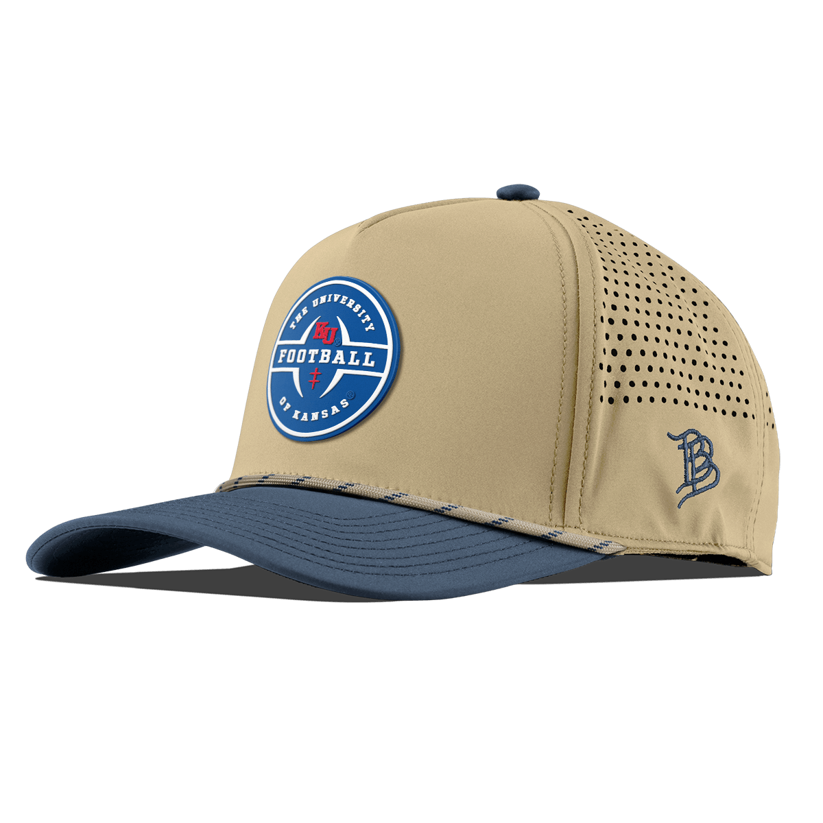 University of Kansas "Kansas Football Legacy" Curved 5 Panel Rope Desert/Orion